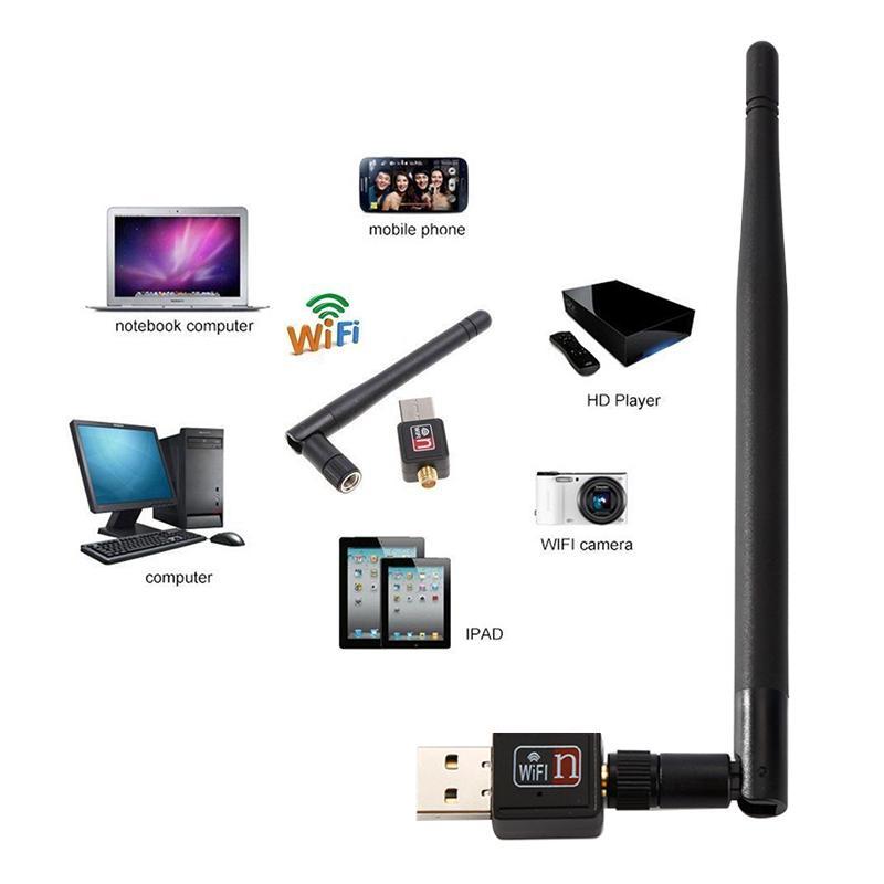 USB WIFI có anten, bộ USB thu wifi cho máy tính