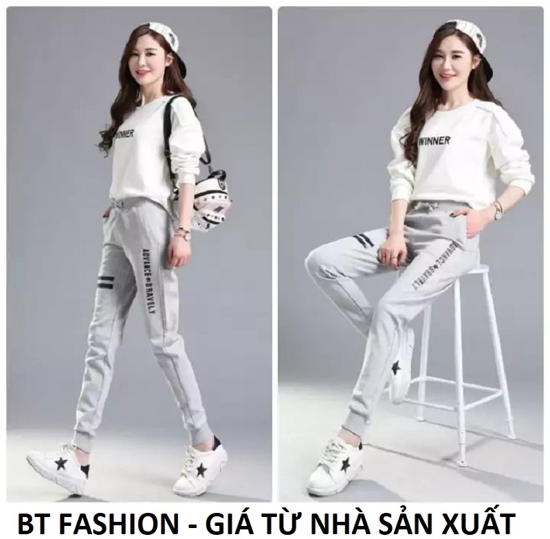 [HCM]Quần Dài Nữ Thun Phom Rộng Jogger Thể Thao BT Fashion  (JO01-ADVANCE)