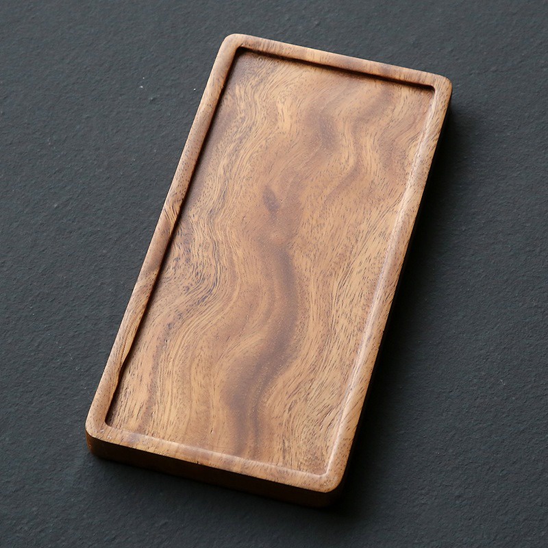 [Đóng Gói Kĩ] Khay Trà Gỗ Óc Chó Cao Cấp - Khay Trà Đạo - Khay Đựng Nước Tiện Lợi Cao Cấp - Gỗ Dày Và Thơm