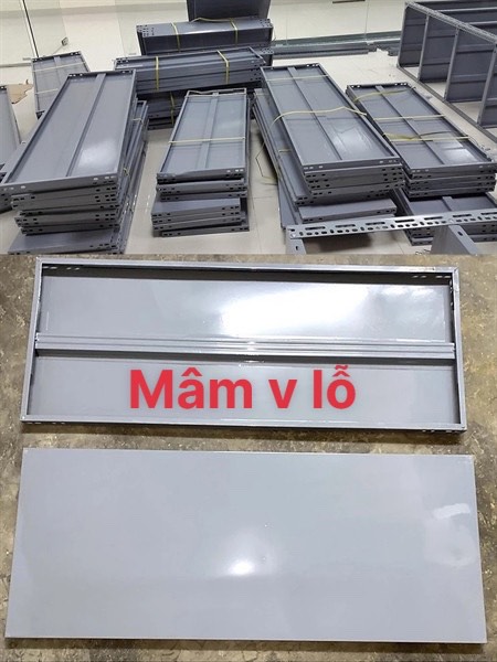 Mâm sắt - láp ráp kệ đa năng màu sám ráp kệ sắt đa năng V3, V4