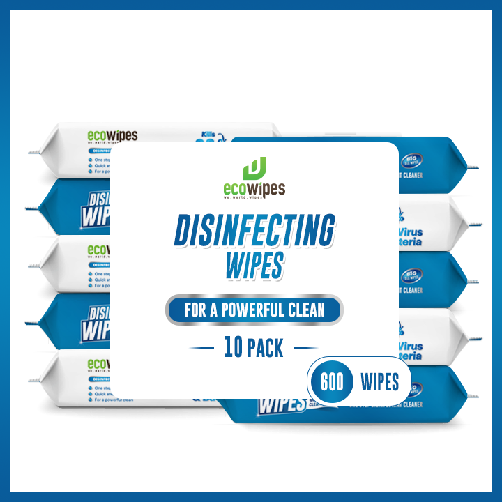 Khăn ướt cồn ecowipes - combo 10 gói