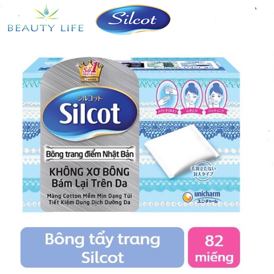 Bông tẩy trang silcot cơ bản 82 miếng/hộp