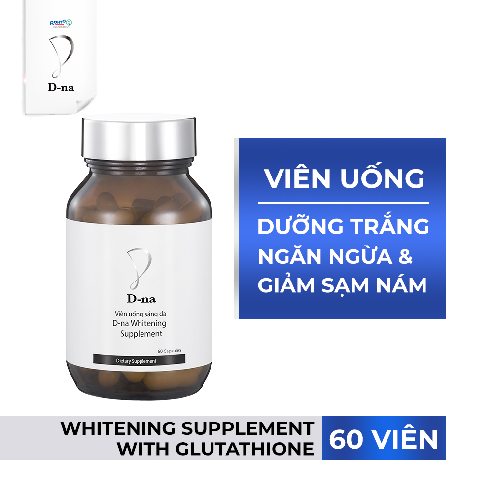  Viên uống sáng da glutathione D-na Whitening Supplement  60 Viên  