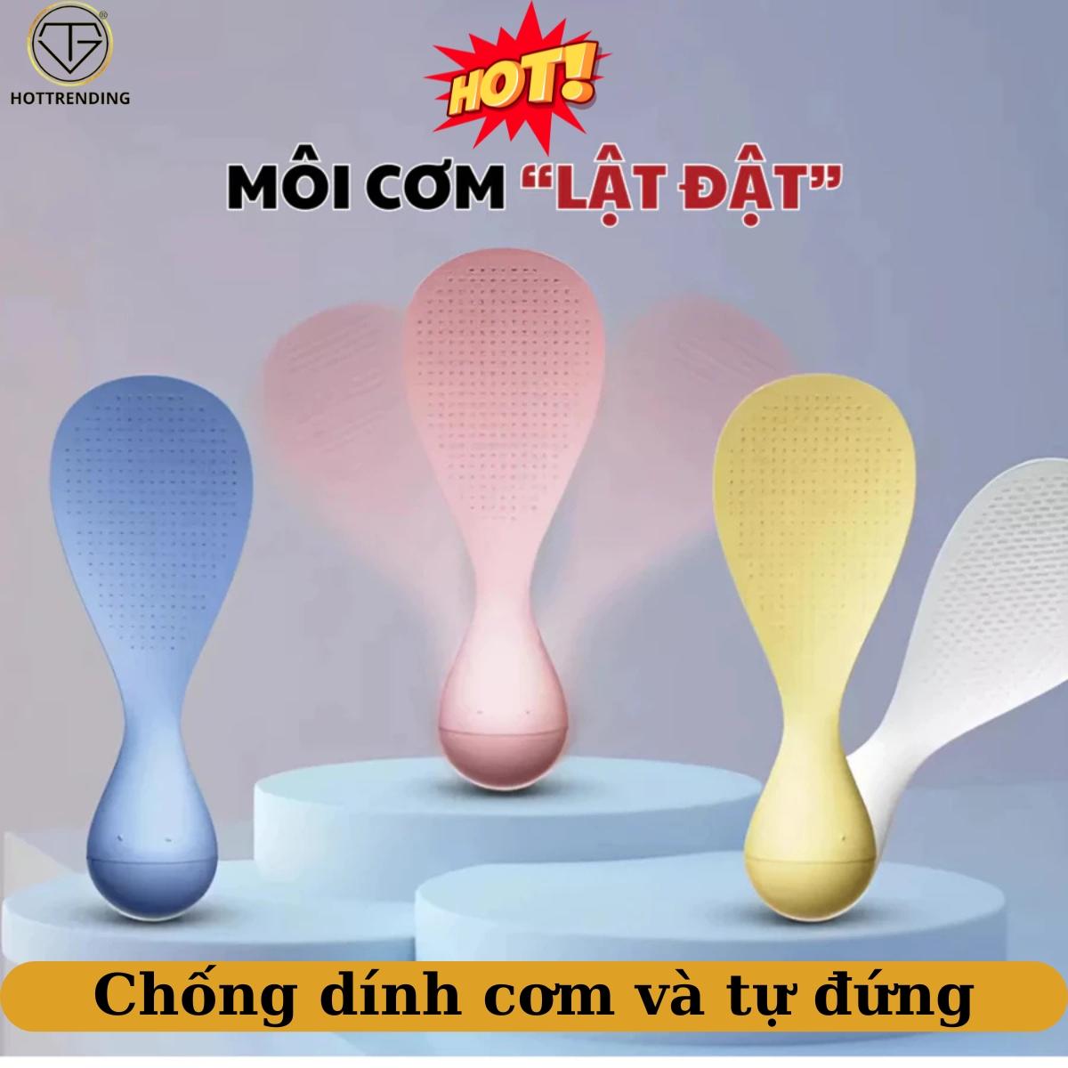  Muỗng xới cơm muôi xới cơm lật đật vá múc cơm thìa lấy cơm hống dính dễ dàng vệ sinh 