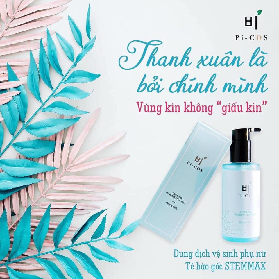 Dung dịch vệ sinh phụ nữ chiết xuất TBG Stemmax giúp làm hồng, se khít, ngăn ngừa và giảm nguy cơ viêm nhiễm vùng kín, loại bỏ mùi hôi tanh, dung tích 150ml