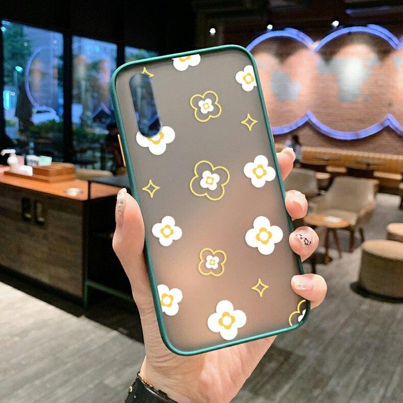 Ốp lưng hoa nhám Realme C11,Realme C12,Realme 6,Realme 6 Pro,Realme 5,Realme 5 Pro,Realme C3,Realme C2,A1k-O35