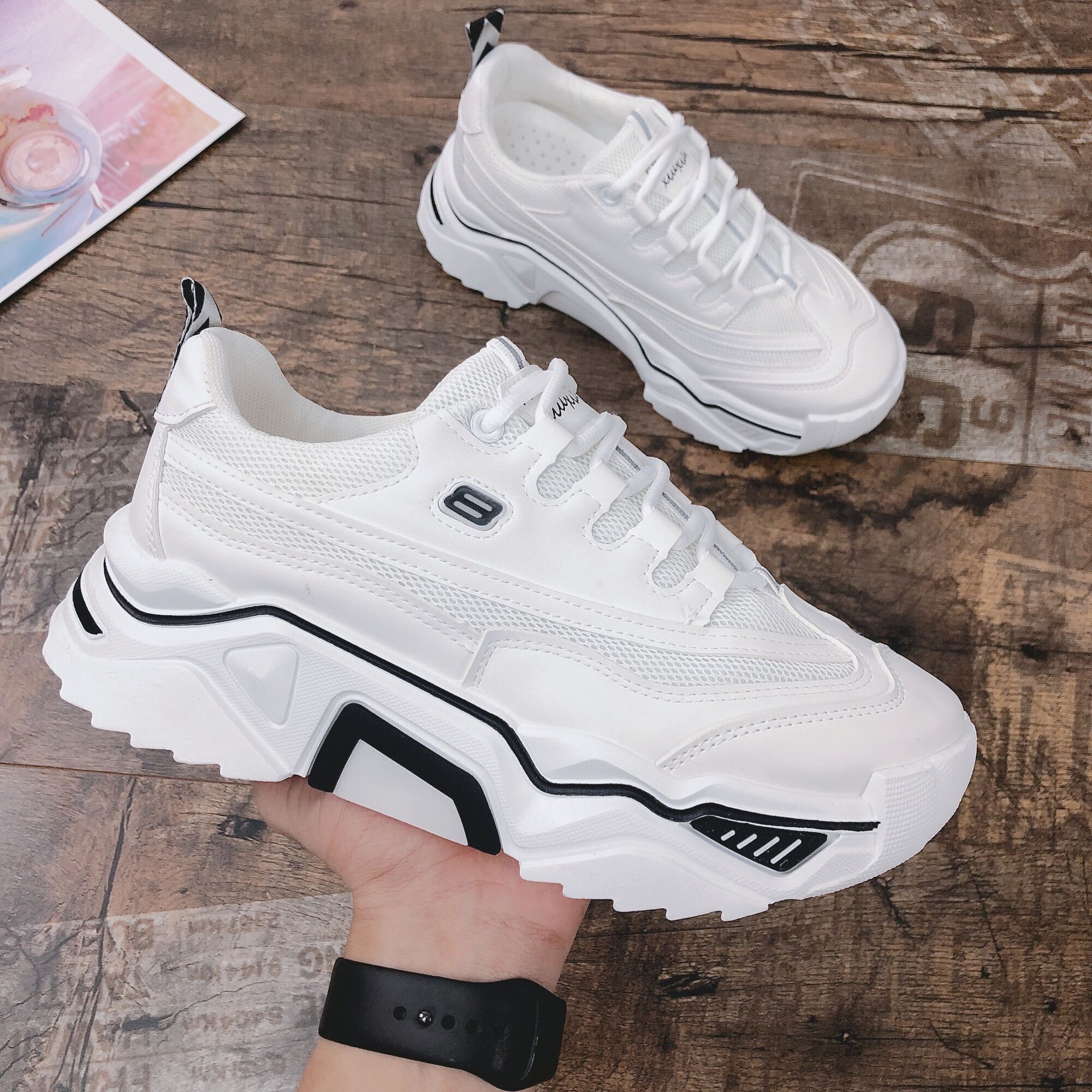 [3-5/8 Hoàn Tiền 25%]Giày nam, giày thể thao nam sneaker tăng chiều cao D62.