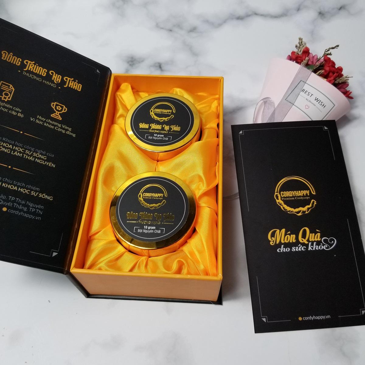 Bột Đông trùng hạ thảo nguyên chất Cordyhappy