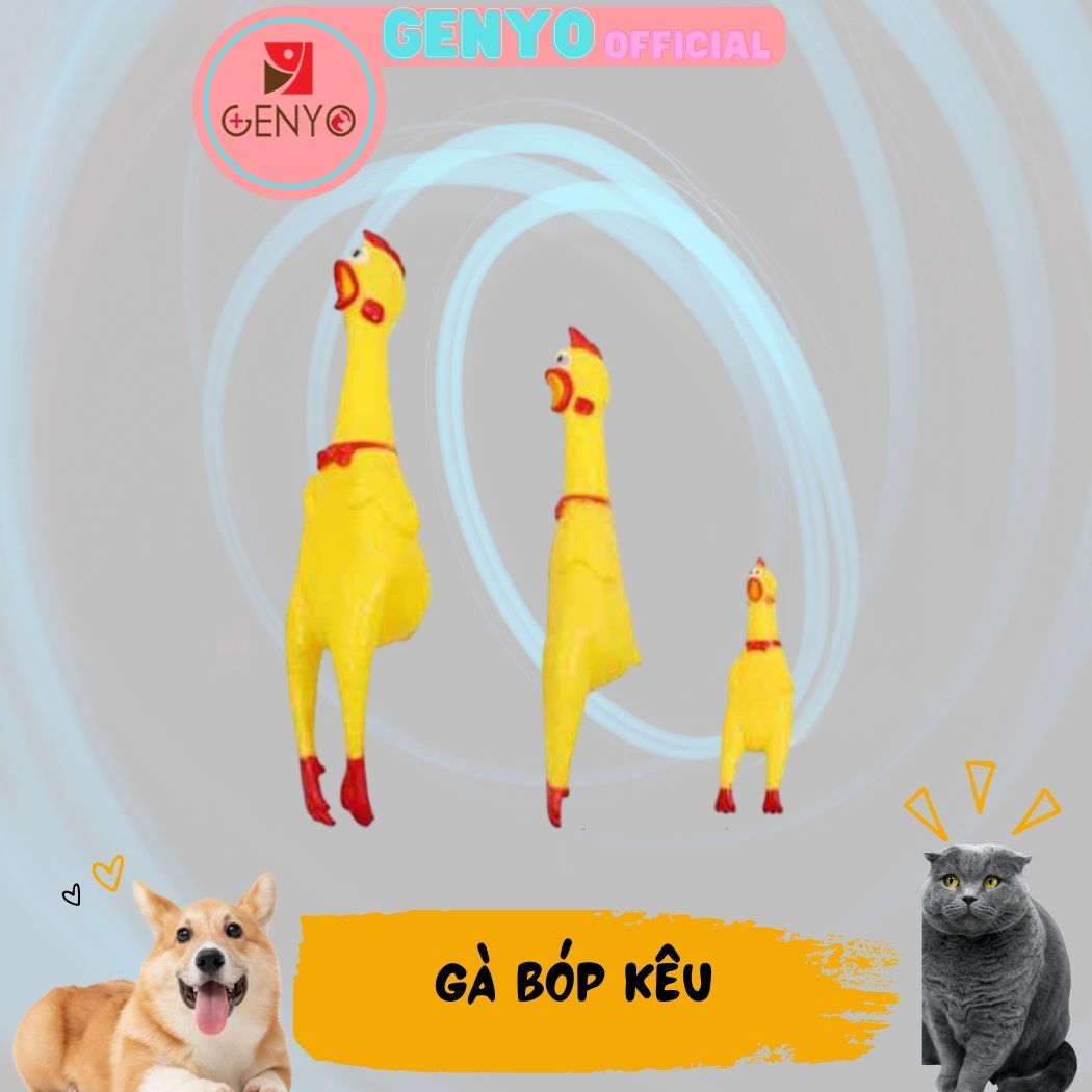 [HCM]Con gà đồ chơi la hét (màu ngẫu nhiên) - Gà 17cm