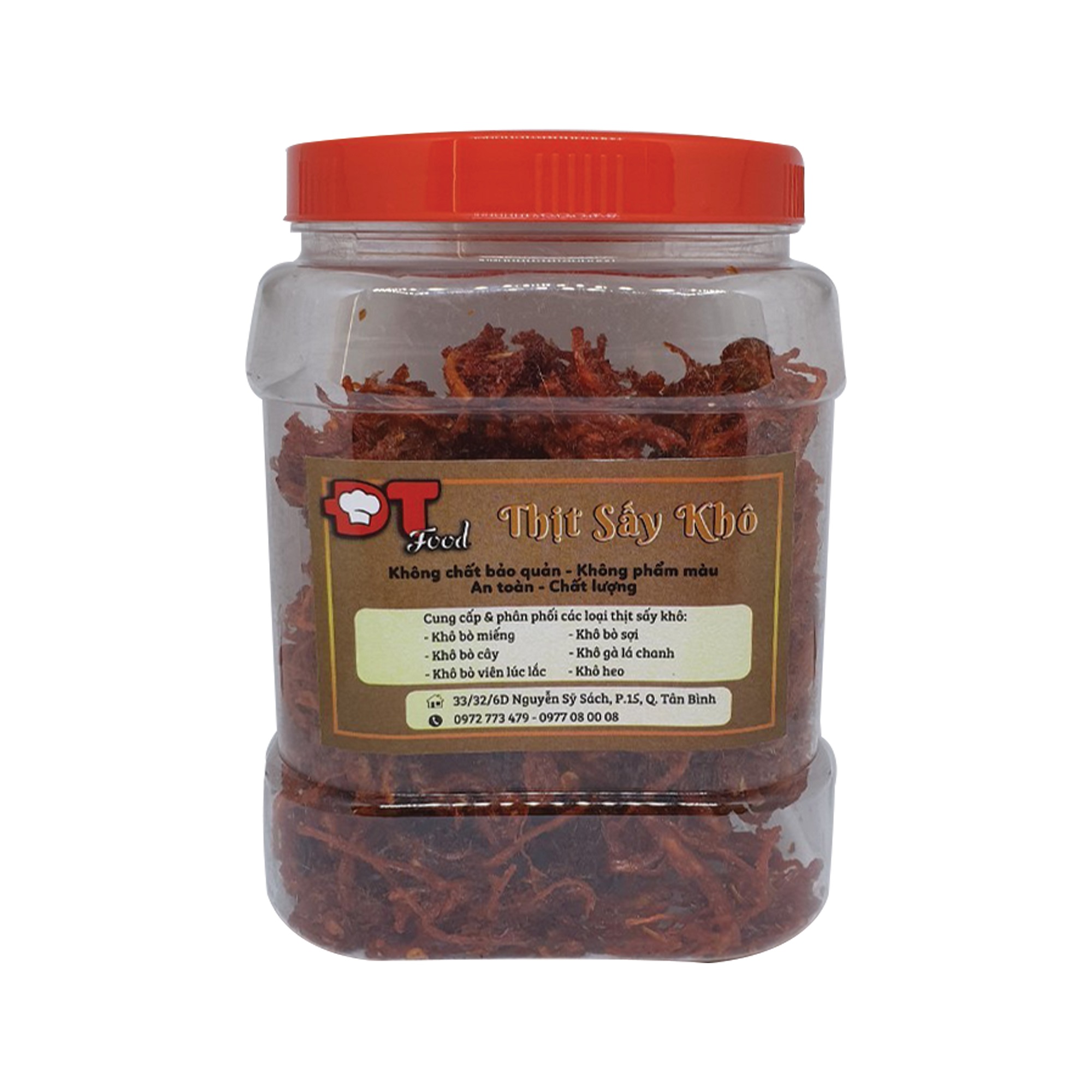 Khô Bò Sợi DTfood 500g (Khô heo giả bò) - Chứng nhận ATTP