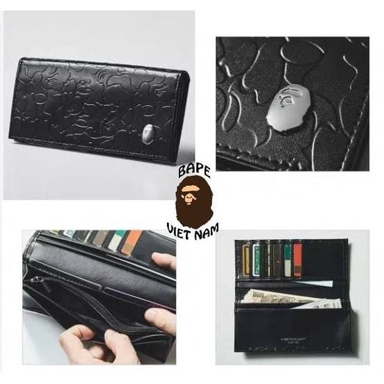 Ví Bape Shark Camo họa tiết dập nổi Bape VN