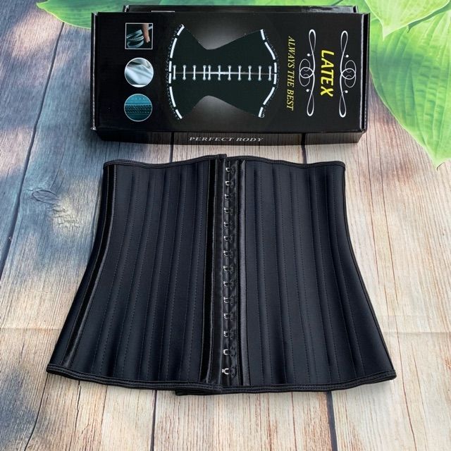 Đai siết eo latex 25 xương italy , đai siết eo 9 xương latex thông hơi