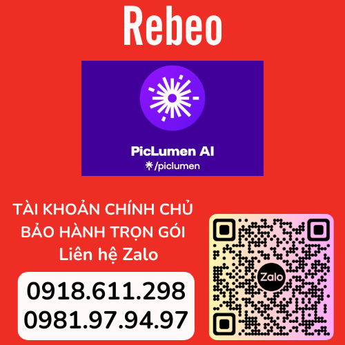 Tài khoản Phần Mềm PicLumen 1 Tháng - REBEO Shop