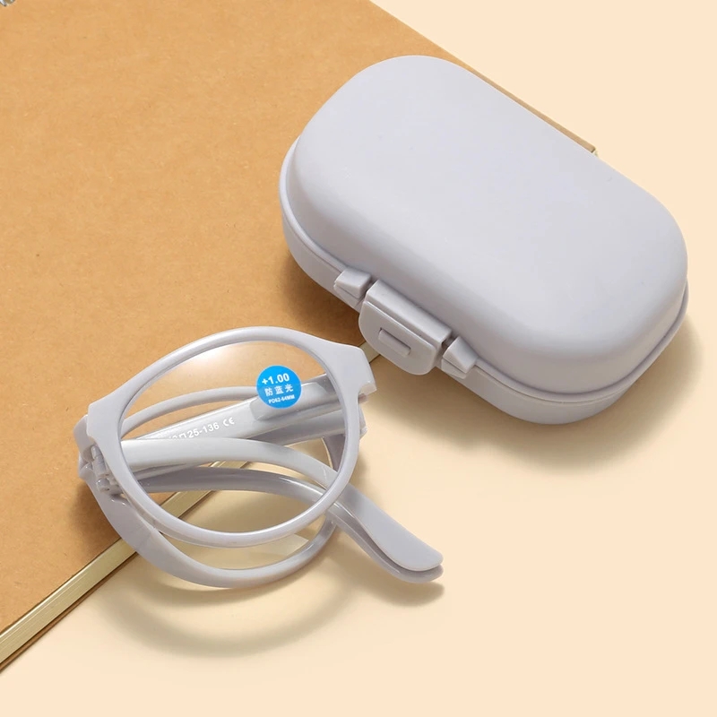  FNCXGE Kính Đọc Sách Thời Trang Có Thể Gập Lại Cho Nam Và Nữ Kính Mắt Lão Thị Chống Ánh Sáng Xanh Độ + 100 ~ + 400 Và Kèm Hộp Nhỏ 