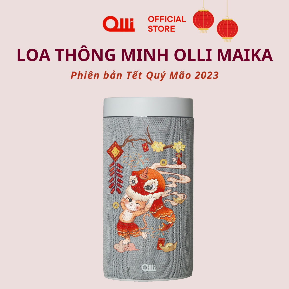 Loa thông minh OLLI Maika | Phiên bản Mèo thần tài