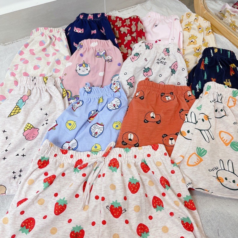 Quần đùi cotton thái mặc nhà cực thoải mái