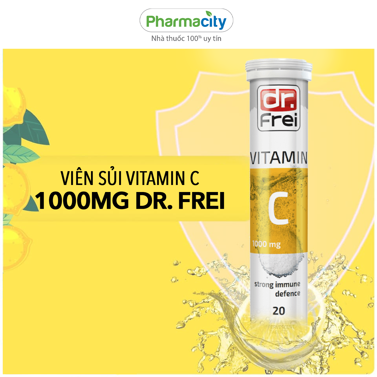 Viên sủi bổ sung vitamin c 1000mg dr. frei vitamin c