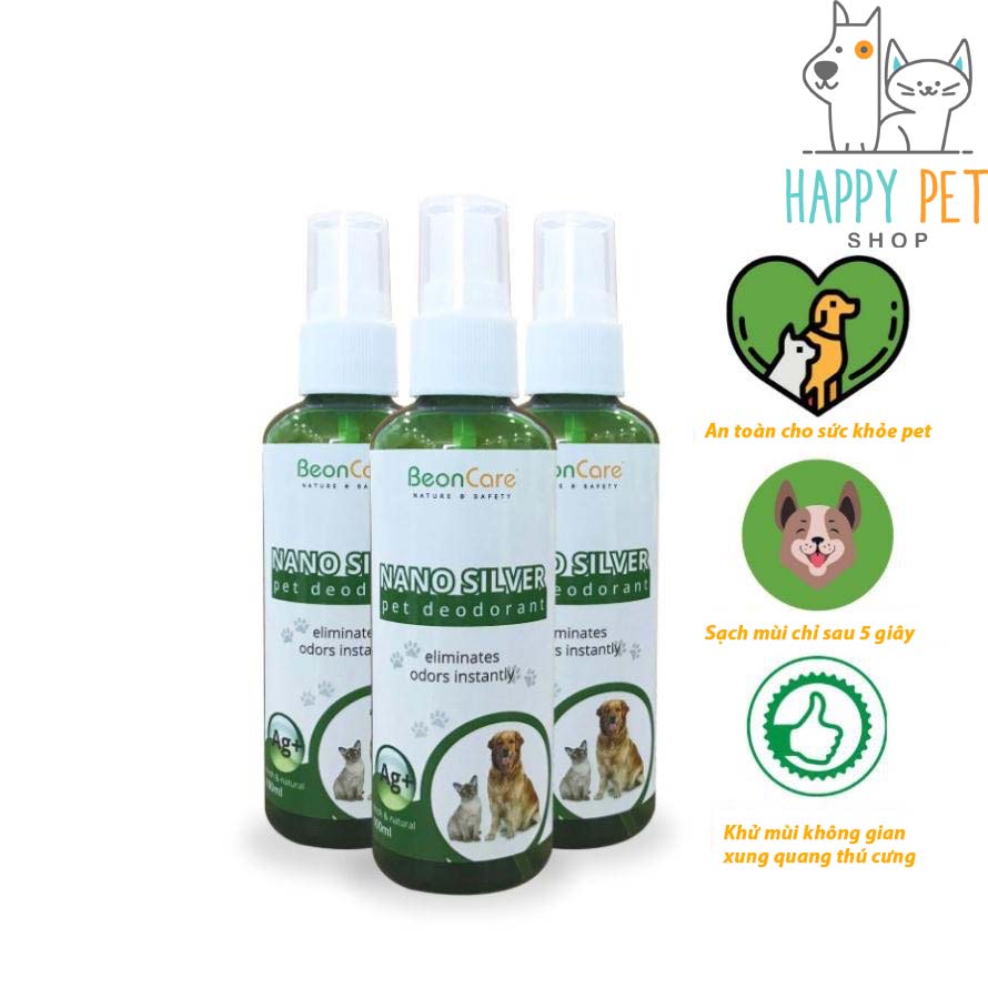 Xịt Khử Mùi cho Chó Mèo Khử Mùi Hôi Thú Cưng - BeonCare