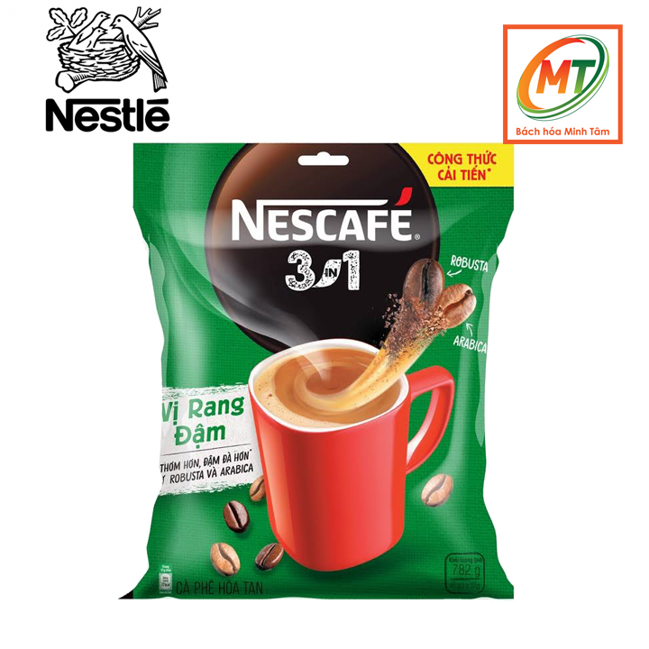 Cà phê rang xay hòa tan Nescafé 3in1 đậm vị cà phê