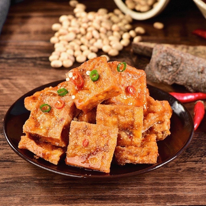 Đậu hũ cay, đậu phụ cay, đồ ăn vặt sét 5 gói đậu hũ thơm ngon