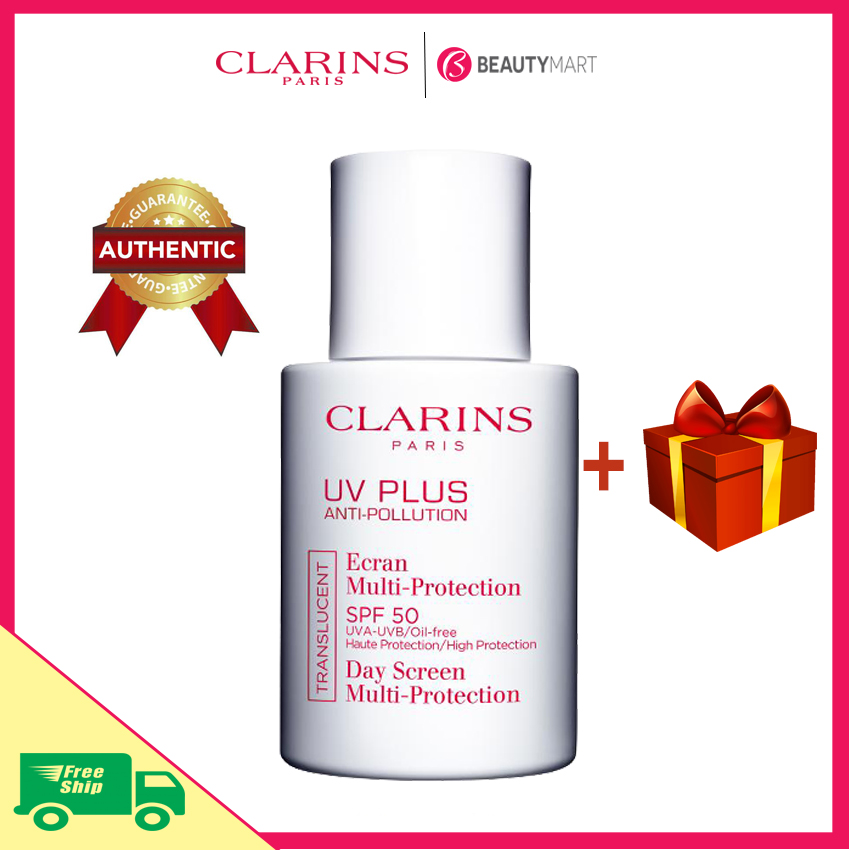[Freeship+Tặng quà] Kem chống nắng vật lý Clarins UV Plus Anti-Pollution Translucent SPF50 30ml chính hãng Pháp - BeautyMart