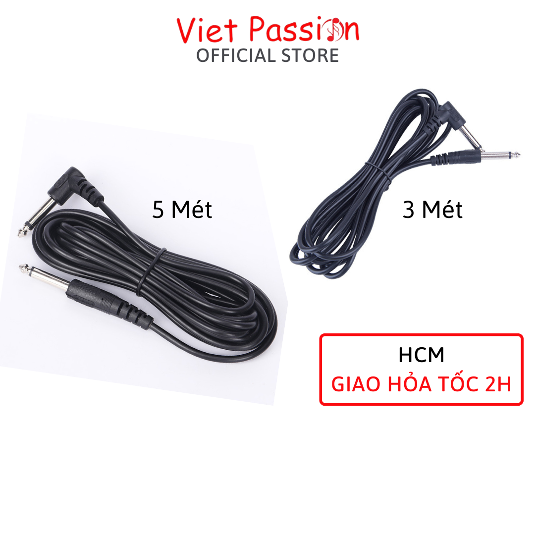 Dây line guitar kích âm thanh ra loa dài 3 mét và 5 mét dây kết nối jack cắm 6.5mm Viet Passion HCM