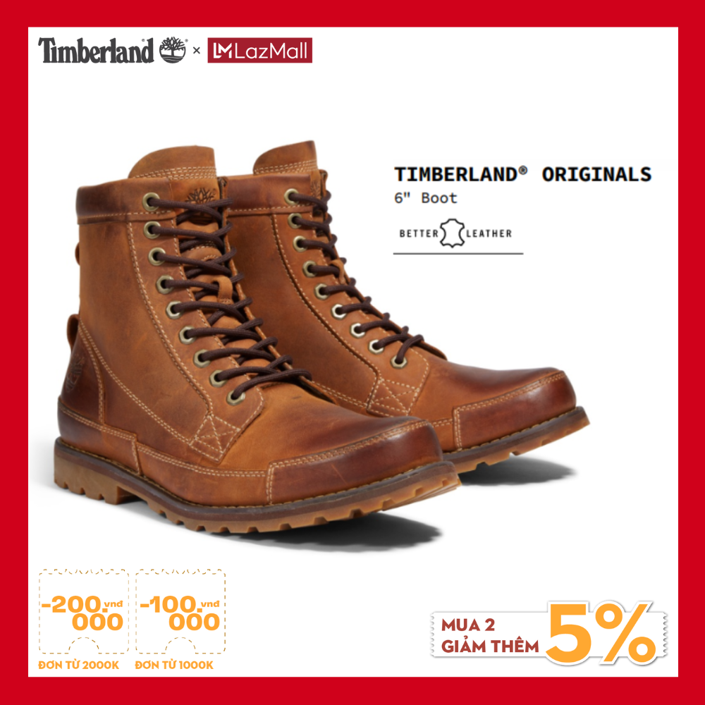 Timberland Giày Cổ Cao Nam Earthkeeper Medium Brown Nubuck TB015551