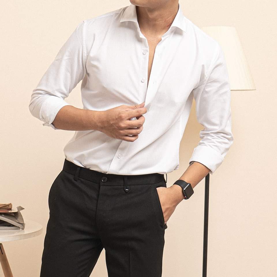 [XẢ KHO] ÁO SƠ MI TRẮNG NAM CAO CẤP D365-SMN03