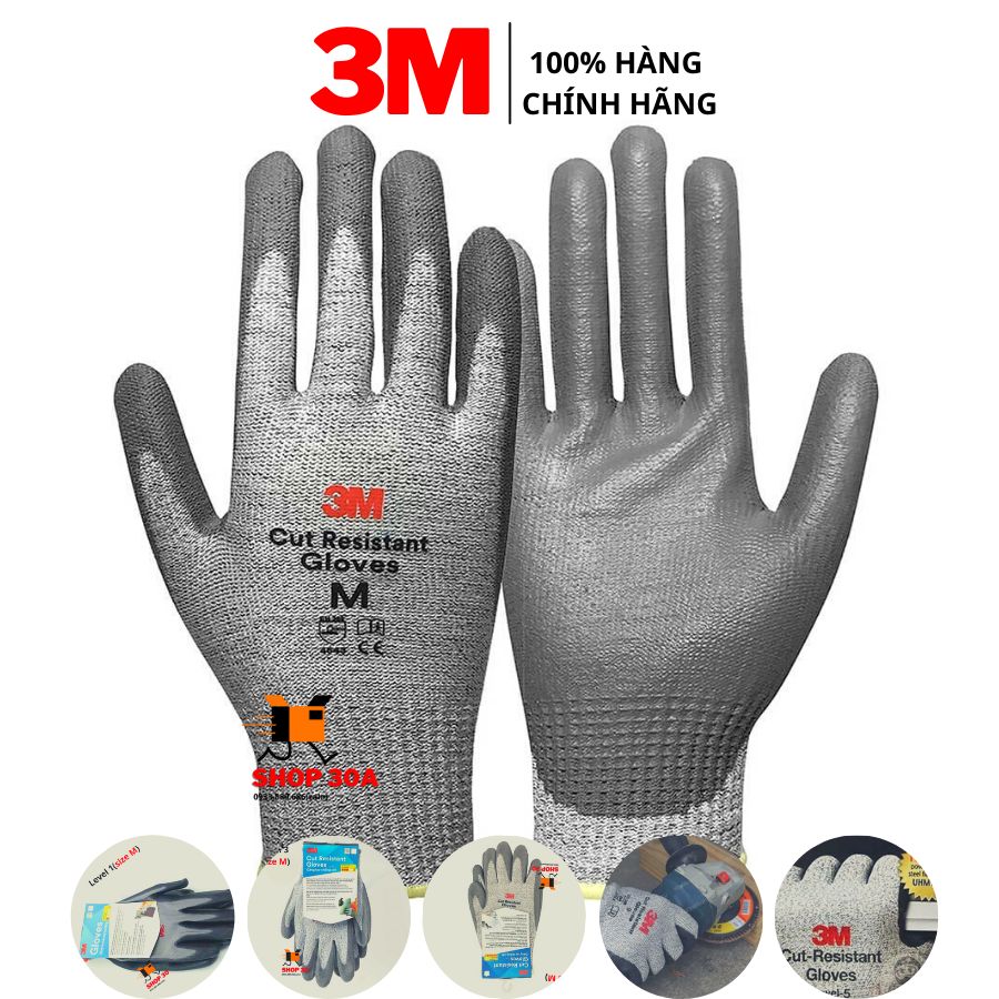 Găng tay chống cắt 3m-mỹ, 3 cấp độ