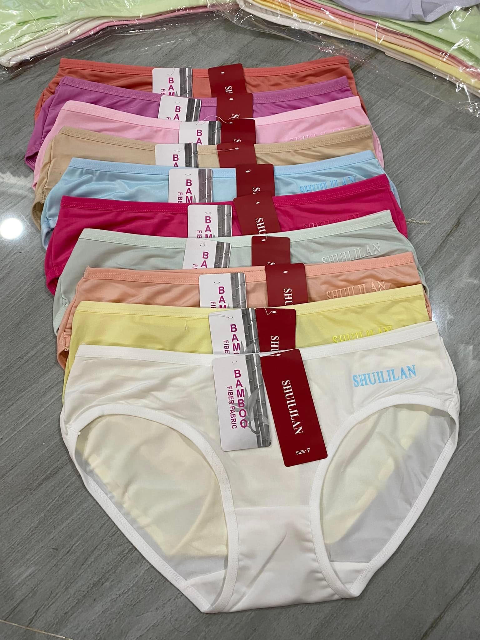 Combo 10 Quần lót nữ Quần Lót Cotton Co Dãn 4 Chiều Bamboo. Freesize dưới 60kg