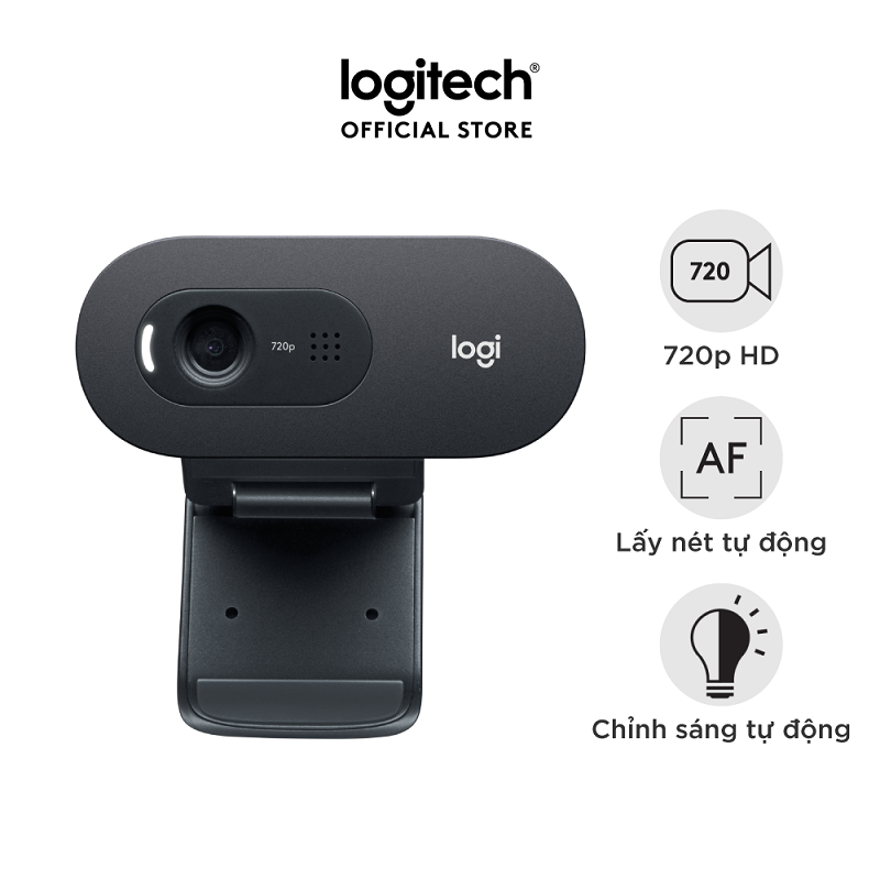 Webcam Logitech C270 (Đen) - Hãng phân phối chính thức
