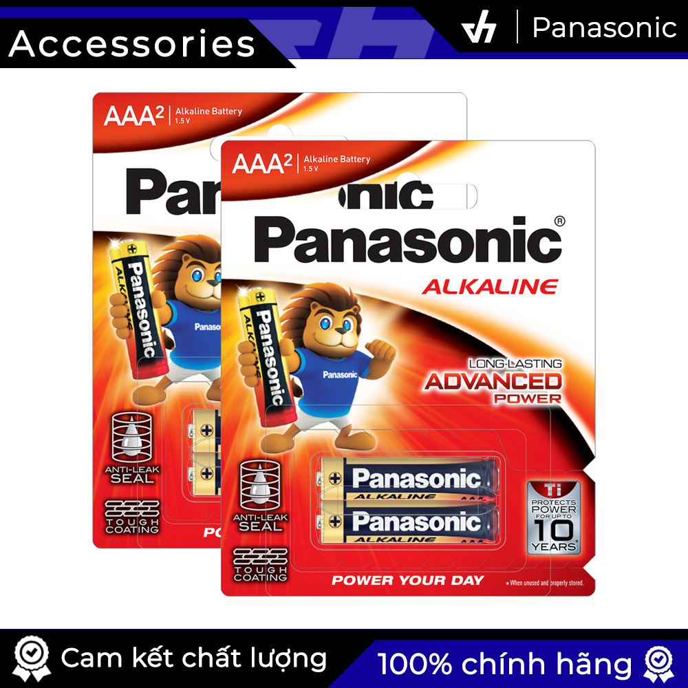 Bộ 4 pin Panasonic Alkaline AAA LR03T - Pin alkaline kiềm chống chảy