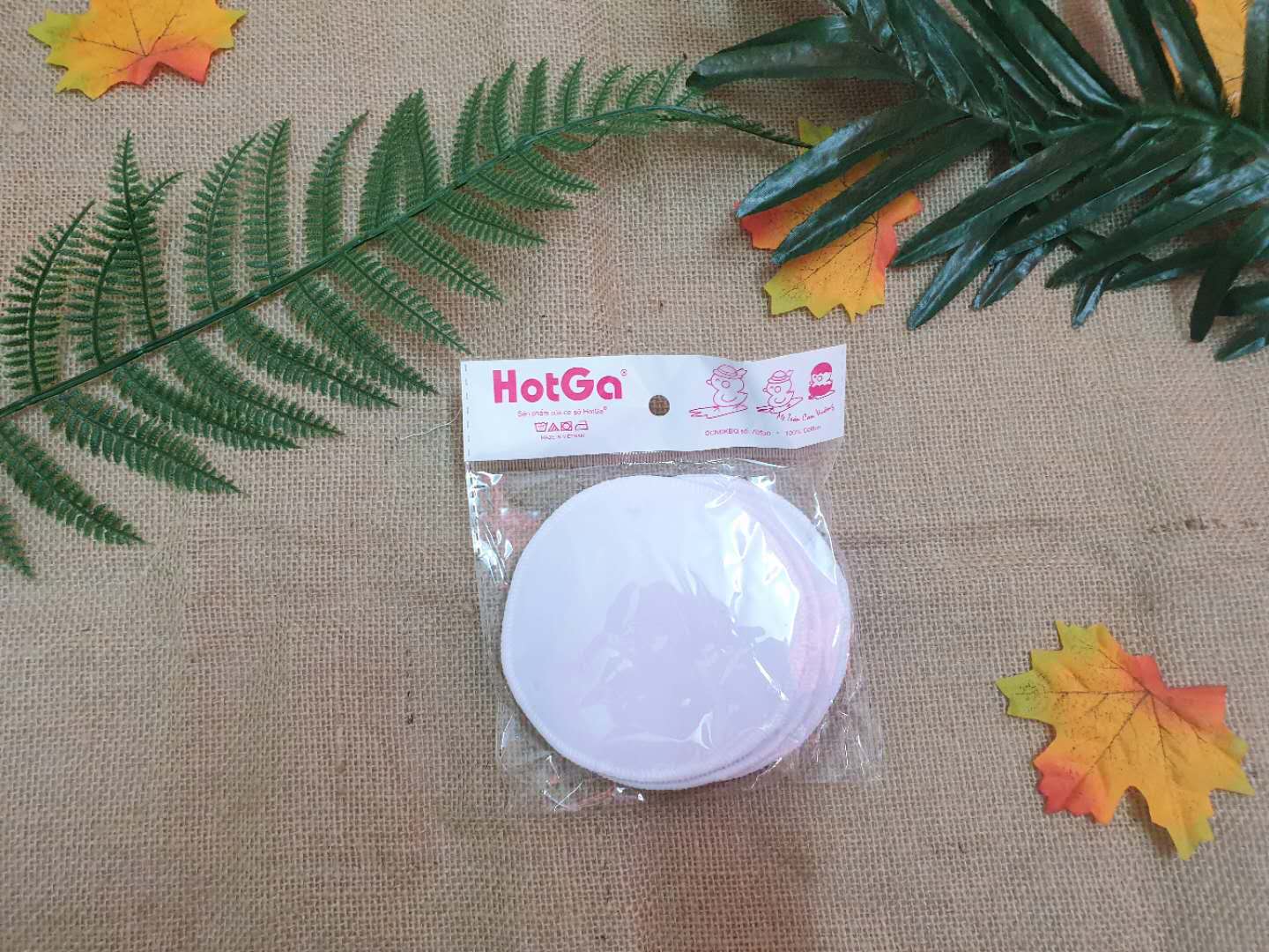 Lót thấm sữa dùng nhiều lần Hotga (gói 4 miếng)