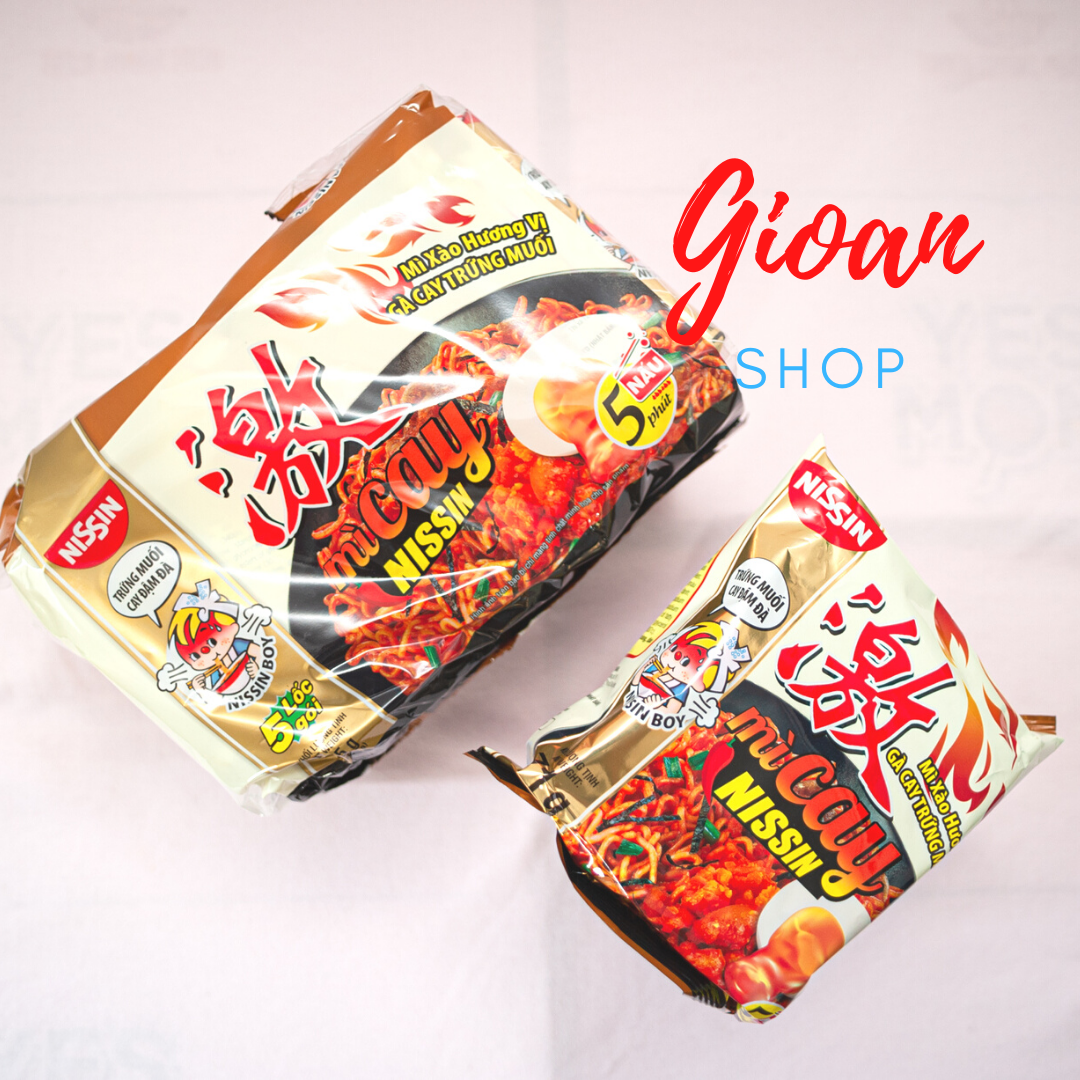 Mì cay hàn quốc nissin mỳ cay trứng muối nisin