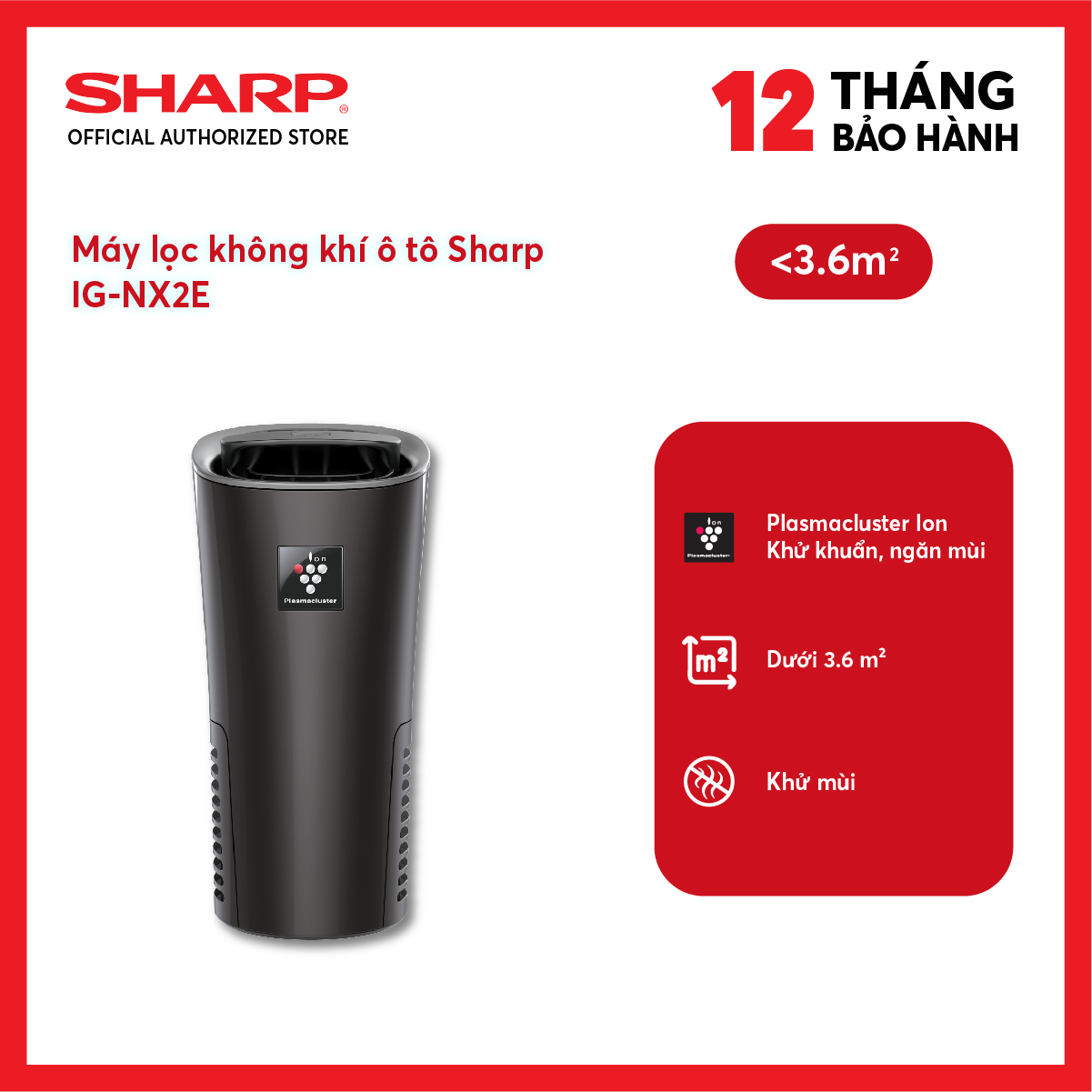 Máy lọc không khí ô tô Sharp IG-NX2E