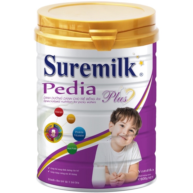 Sữa Bột Suremilk Pedia Plus 800G Sữa Cho Bé Từ 1 Tuổi - Dành Cho Trẻ Biếng