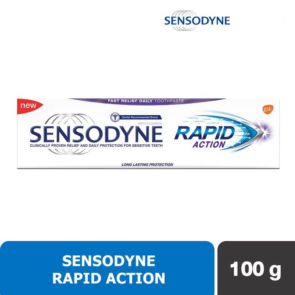 Kem đánh răng chống ê buốt răng hiệu quả Sensodyne Rapid Action, thơm mát tự nhiên -Tiện Ích Vượt Trội