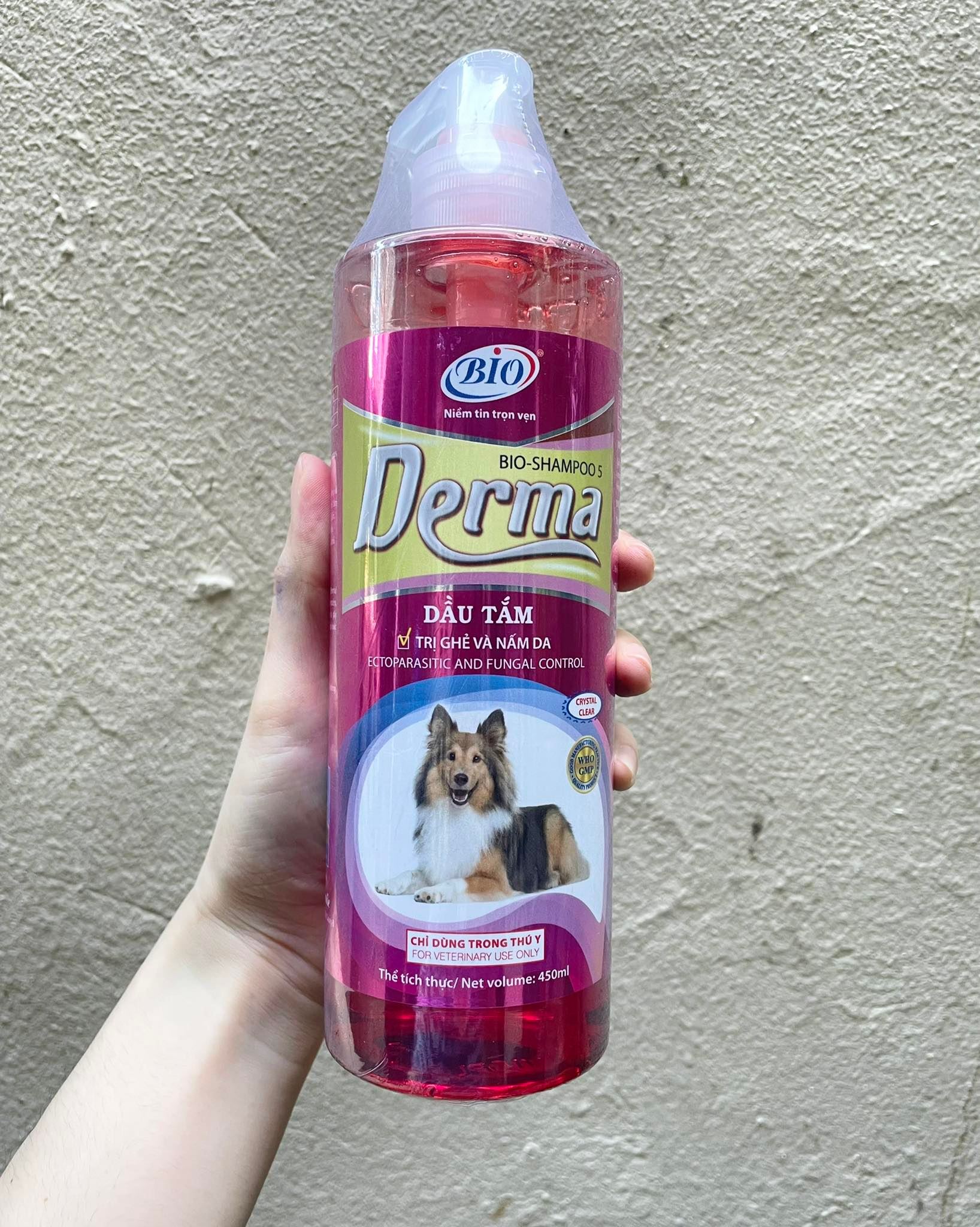Sữa tắm bio derma dầu tắm dành cho ghẻ, nấm da cho chó 200-450ml