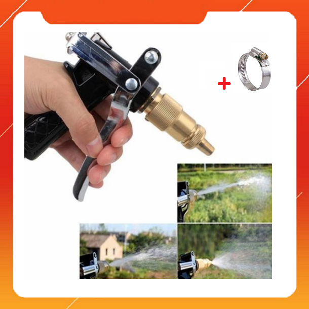 Vòi tăng áp - vòi phun xịt rửa xe chuyên nghiệp tăng áp lực nước 300%
