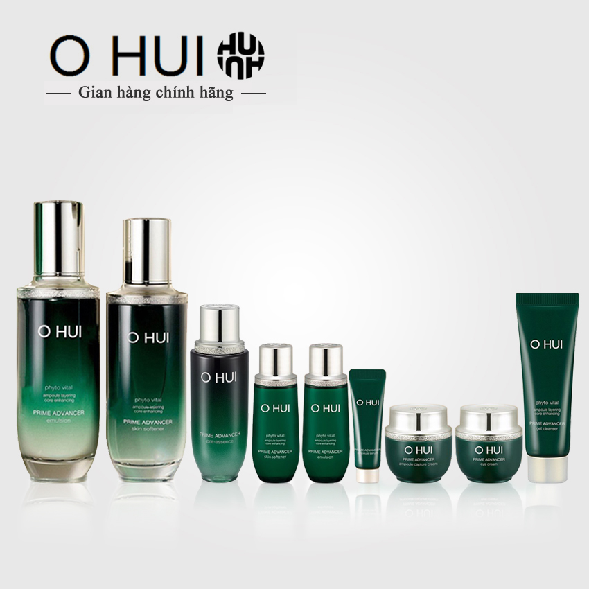 Bộ dưỡng chống Lão Hóa Ohui Xanh Prime Advancer 9pcs Special Set - Bộ Ohui Xanh