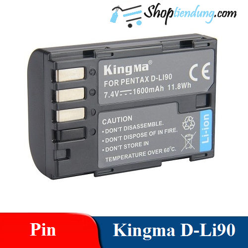 Pin kingma d-li90 cho máy ảnh pentax k-3, k-7, k-5