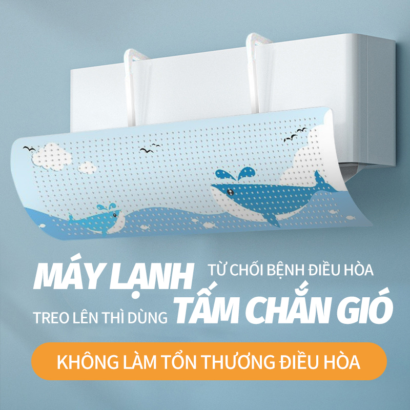 Tấm chắn gió điều hòa Hướng Ngăn Che Gió Mạnh Chỉnh Đổi Hướng Gió thể điều chỉnh kích thước Tấm chắn gió điều hoà, tấm chuyển đổi hướng gió điều hoà