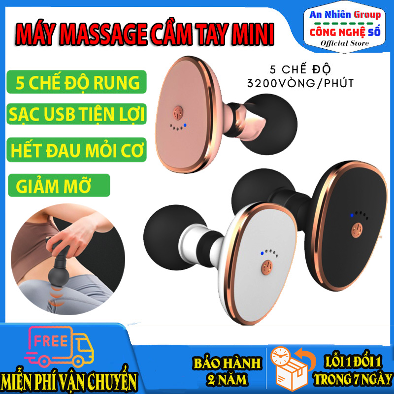 Máy massage cổ vai gáy, máy massage cầm tay mini, máy mát xa cổ vai gáy 5 chế độ rung, giảm đau cơ, cứng khớp, giảm mệt mỏi, máy mát xa cầm tay, súng mát xa cầm tay, máy mát xa mini, máy đấm lưng cầm tay