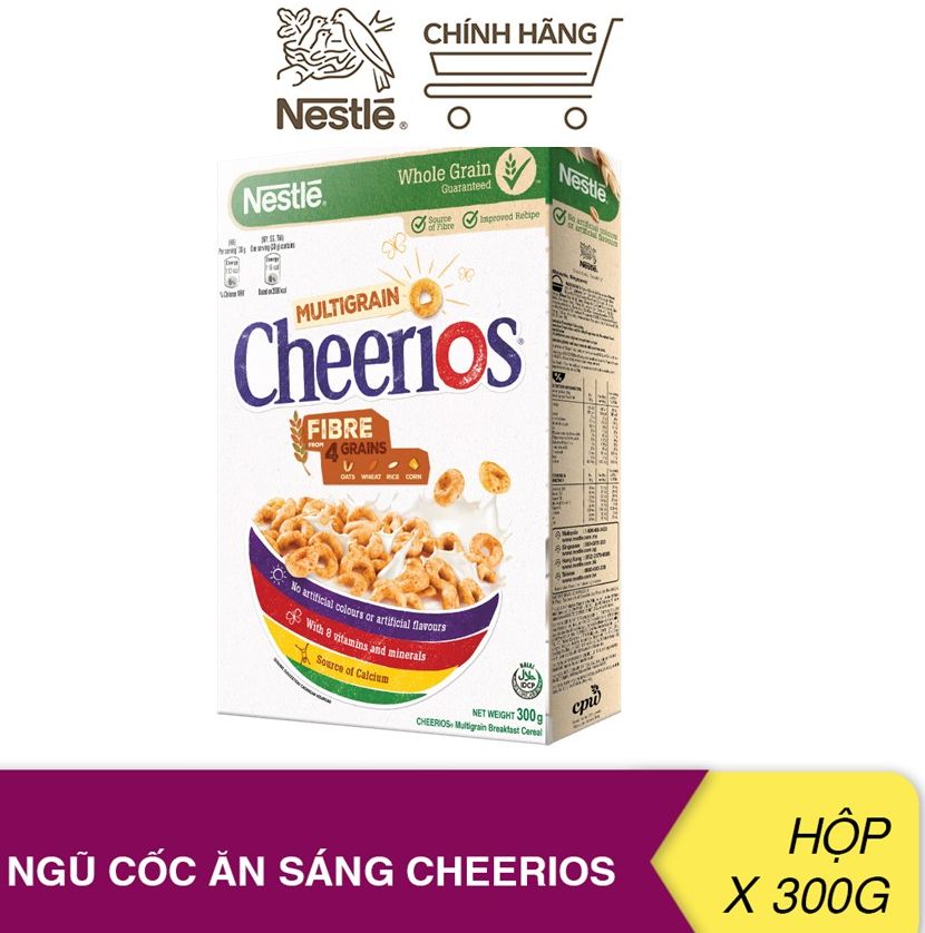 Ngũ cốc ăn sáng nestlé cheerios nk philippines hộp 300g ít ngọt âu châu shop