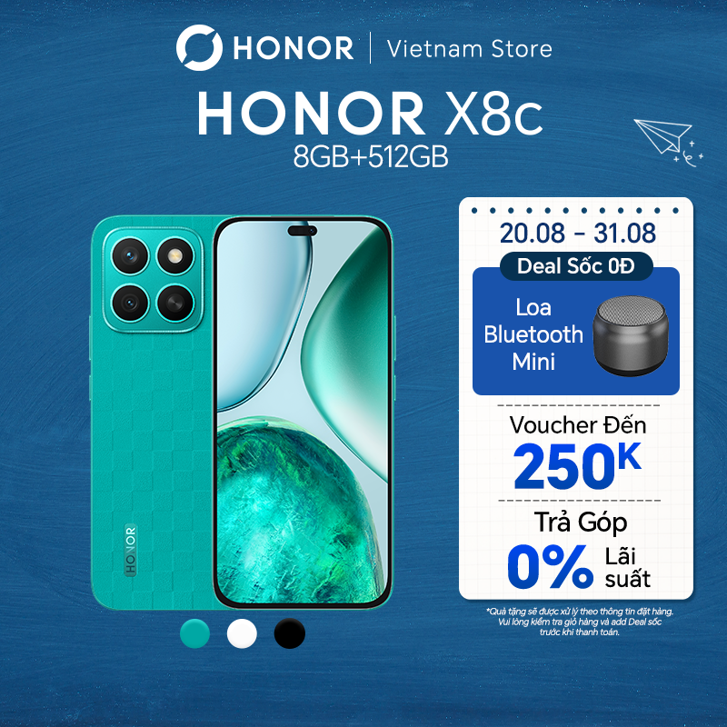 Honor X8C Phone 8Gb + 256/512Gb |   Camera 108Mp |   Dust and Water Resistant |   Snapdragon 685 |   5000Mah Battery |   18-Month Genuine Warranty