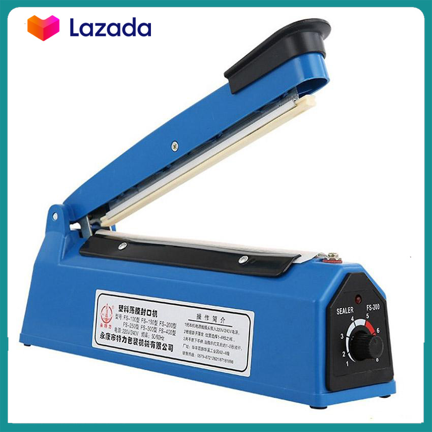 Máy hàn miệng túi hàn nilong dập tay 20cm PFS200, máy hàn miệng túi dập tay 20cm đóng gói bao bì sản phẩm nhanh, tiện dụng