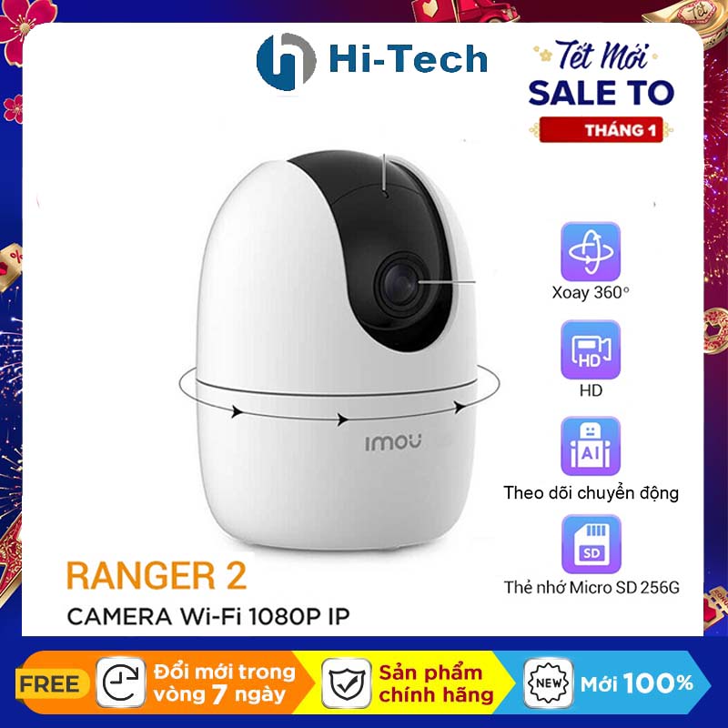 Camera IP 2MP 4MP XOAY 360 WIFI IMOU Ranger2 A22EP (1080P) A42P (2K) Full HD Còi Hú Báo Động Độ nét cao DAHUA C22EP Cue