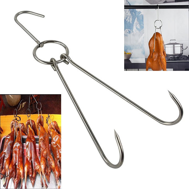 Freeship max-cam kết giá tốt-móc treo vịt/ móc treo gà/móc treo thịt/móc treo chân giò inox chuẩn
