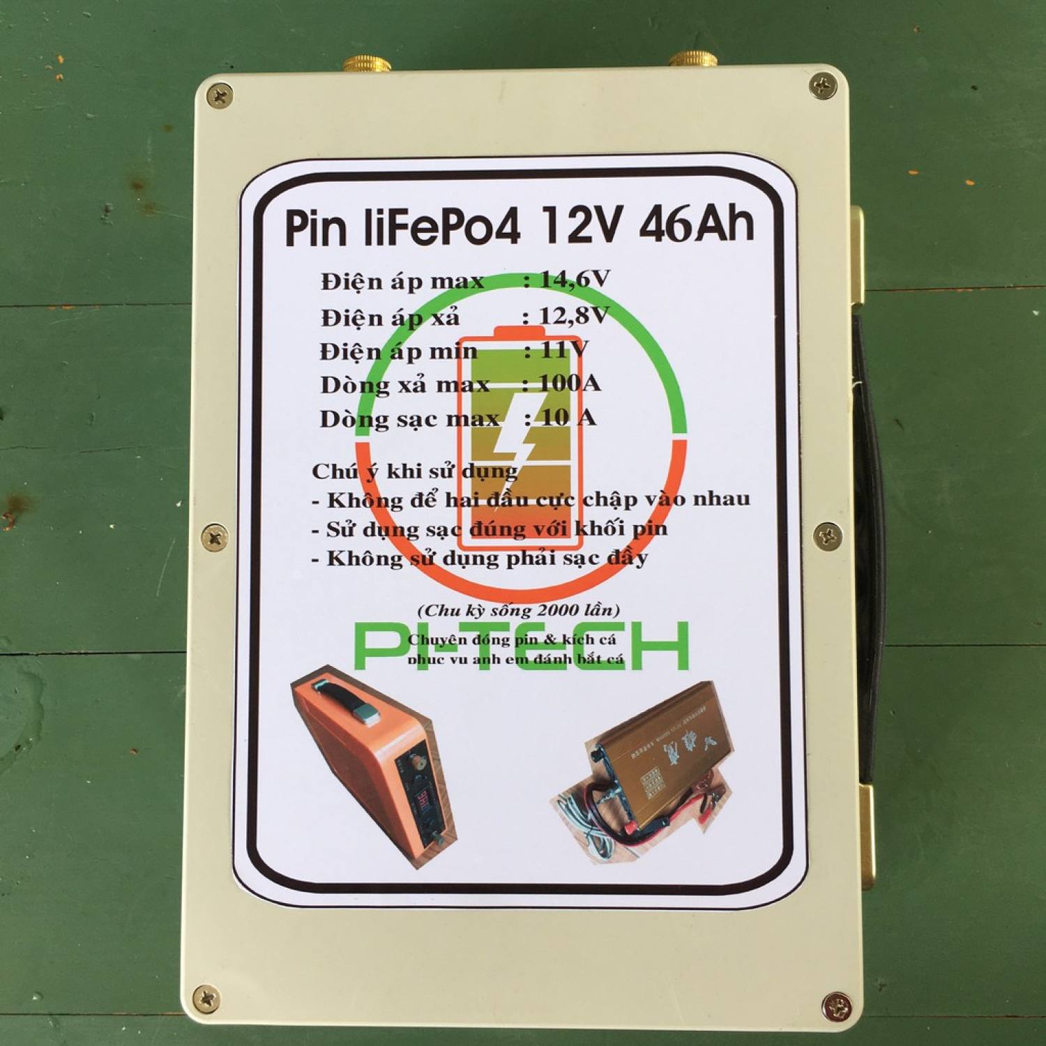 Pin Lithium 12VDC-45Ah ( 12 Cell 33140 ) 18