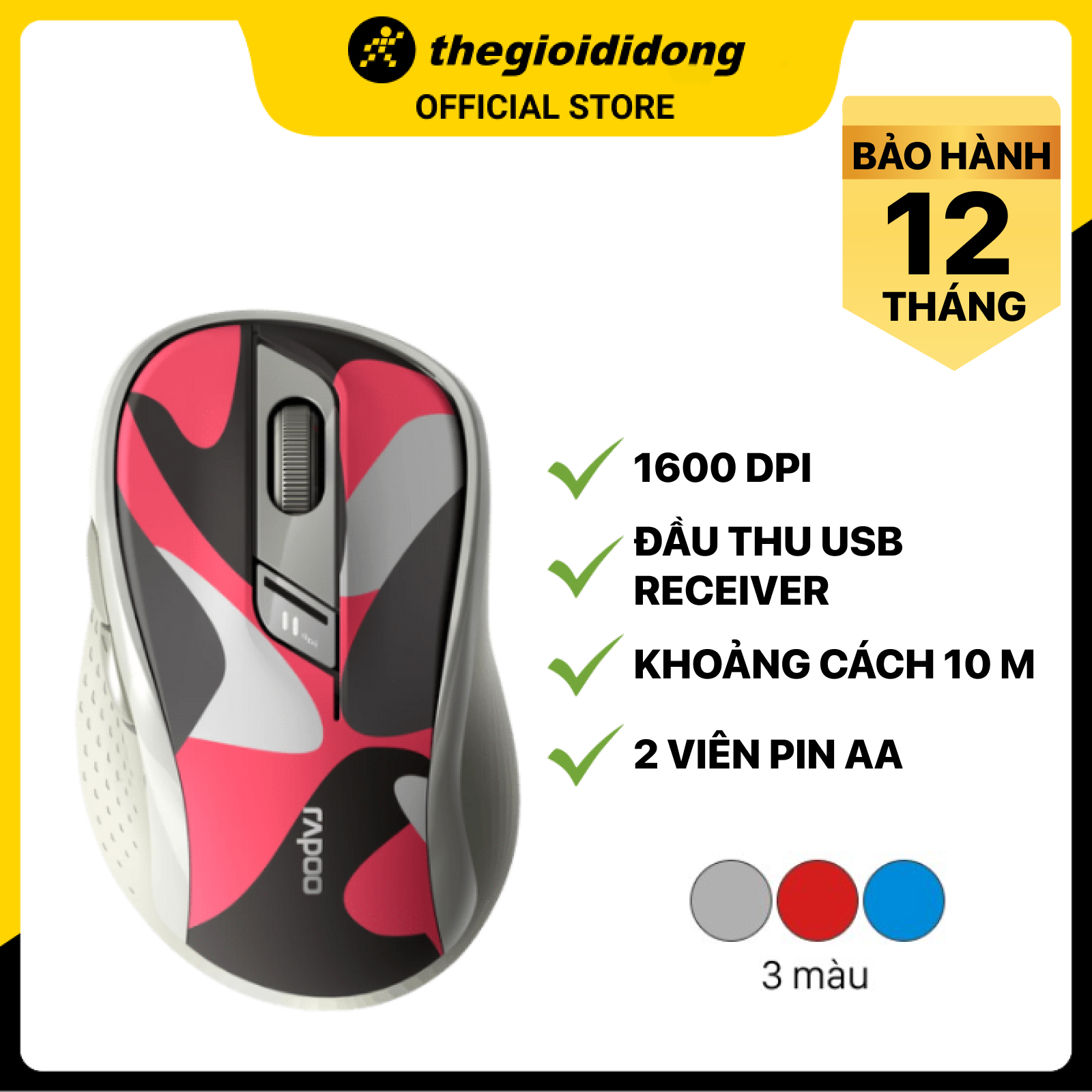 Chuột Bluetooth Silent Rapoo M500
